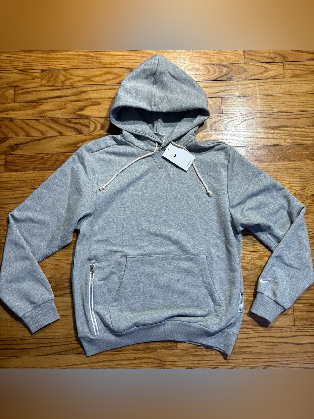 Nike Standard Issue Grey Dri-FIT Pullover Basketball Hoodie Mens Size Medium NEW - Picture 7 of 7